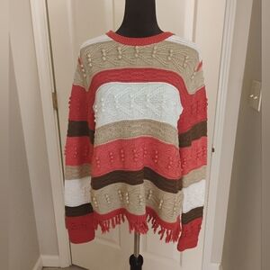 Colorblock Sweater By Telluride Clothing Co